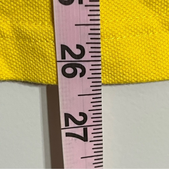 Men’s South Pole Short Sleeve Polo Shirt Embroidered Logo Size Medium Yellow - Picture 9 of 10